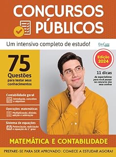 Livro Apostilas Concursos Públicos Ed. 04 - Matemática e Contabilidade 2024