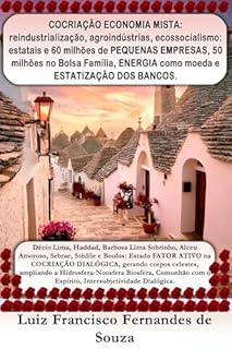 Livro COCRIAÇÃO ECONOMIA MISTA: reindustrialização, agroindústrias, ecossocialismo: estatais e 60 milhões de PEQUENAS EMPRESAS, 50 milhões no Bolsa Família, ... DOS BANCOS. (Socialismo Democrático)