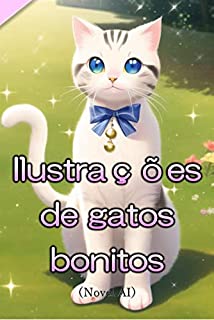 Livro Ilustrações de gatos bonitos (Novel AI)