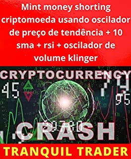 Livro Mint money shorting criptomoeda usando oscilador de preço de tendência + 10 sma + rsi + oscilador de volume klinger