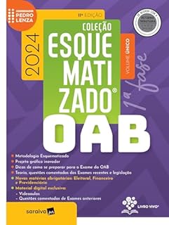 Livro Oab Esquematizado - 1ª Fase - Volume Único - 11ª edição 2024