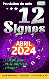 Livro Previsões do Mês Ed. 70 - Previsões dos Signos - 12 Signos - Abril de 2024