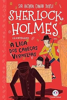 Livro Sherlock Holmes ilustrado - A liga dos cabeças vermelhas